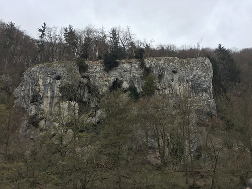11 - Felswand mit Höhlen - Donaufahrt zum Kloster Weltenburg
