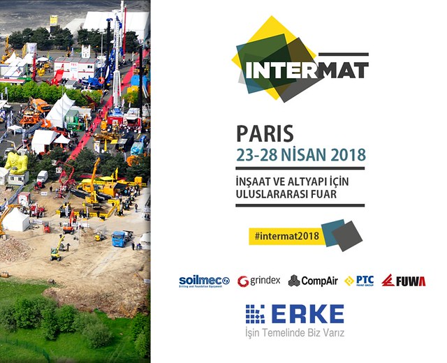 Intermat 2018, 23-28 Nisan Tarihlerinde Paris’te başlıyor!