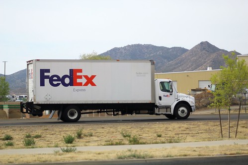 fedex express fedexexpress transport deliver freightliner truck trucking transportation package spotthearrow