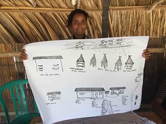 Sketches of the fish house, Illilai, Timor-Leste. Photo by Hampus Eriksson