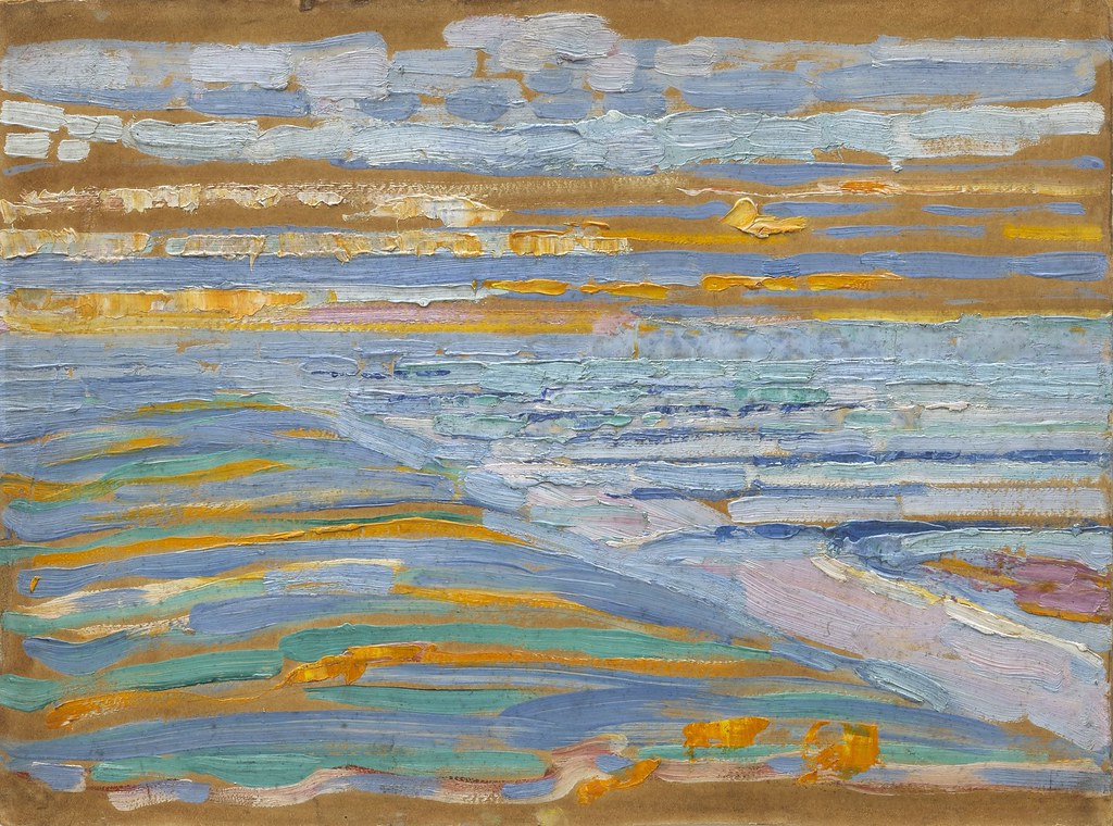 Piet Mondrian (1872–1944), View from the Dunes with Beach and Piers, Domburg, 1909