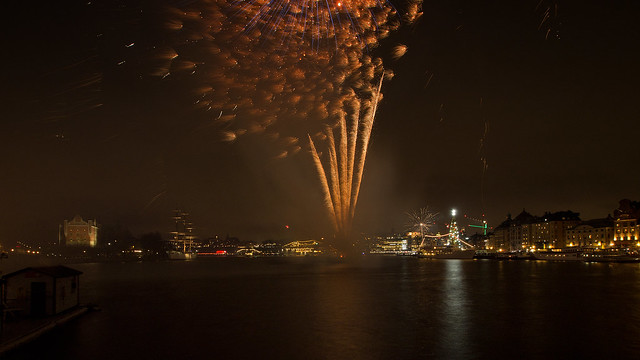 January 1st 2019 Fireworks over Stockholm