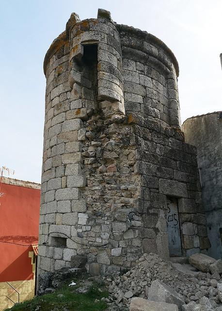 Torre redonda del Castillo de Eljas Sierra de Gata Caceres