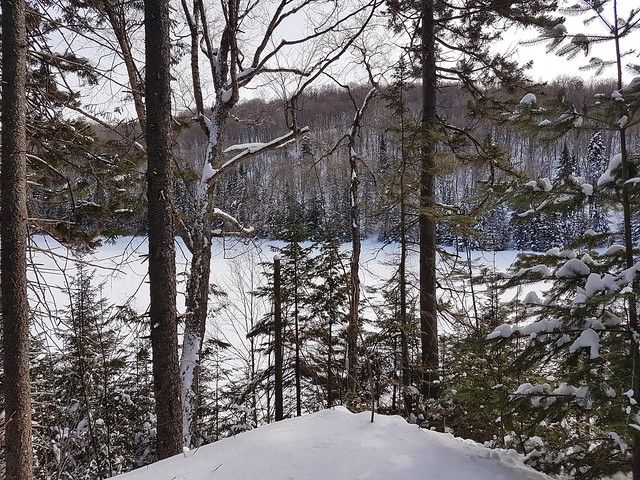 View from the ski trail at Parc des Campeurs near Sainte Agathe des Monts