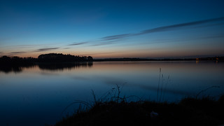 Sunset over Stoneyford Reservoir