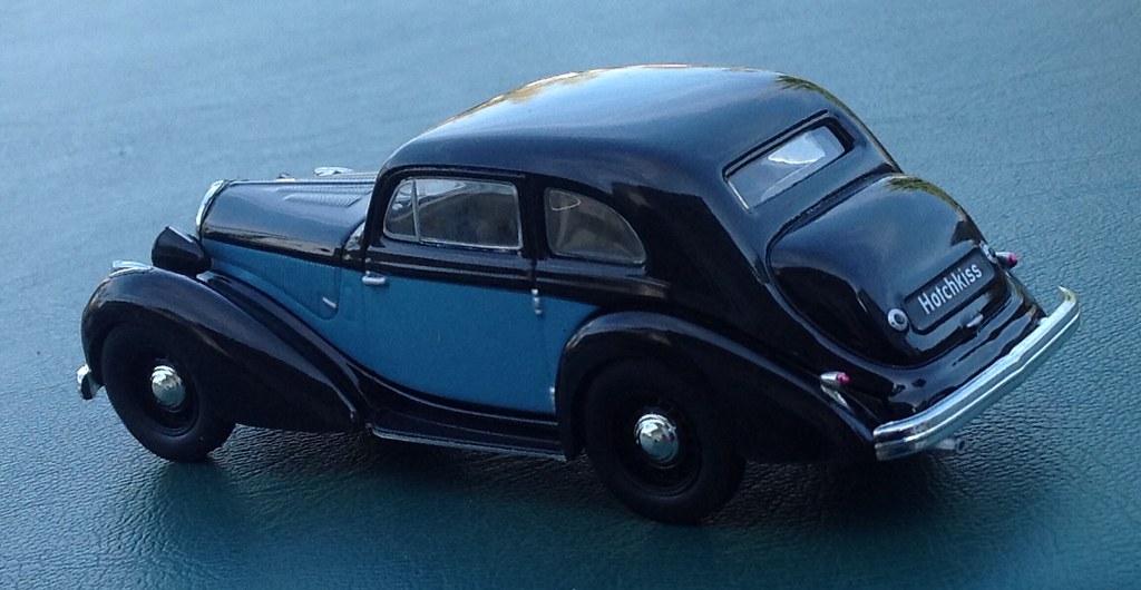 Scale model car 1:43 HOTCHKISS 686 GS 1949 Black/Light Blue 