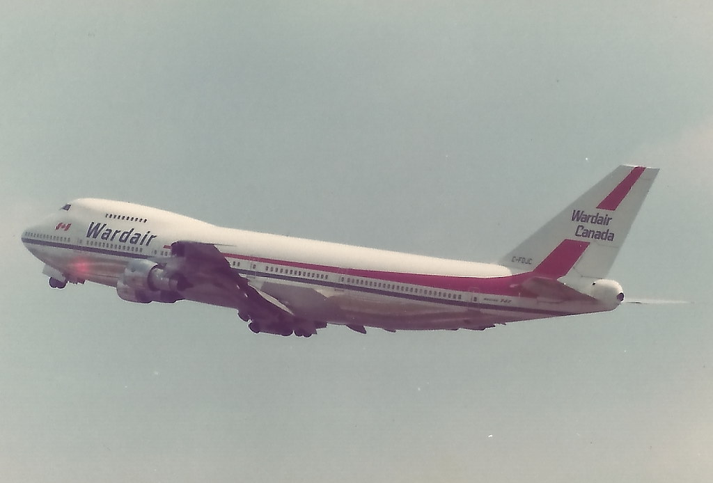 MANCHESTER 17 APRIL 1982 WARDAIR BOEING 747 C-FDJC