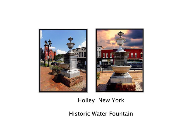 Holley New York  - Holley Public Square and Salisbury Fountain (1914),