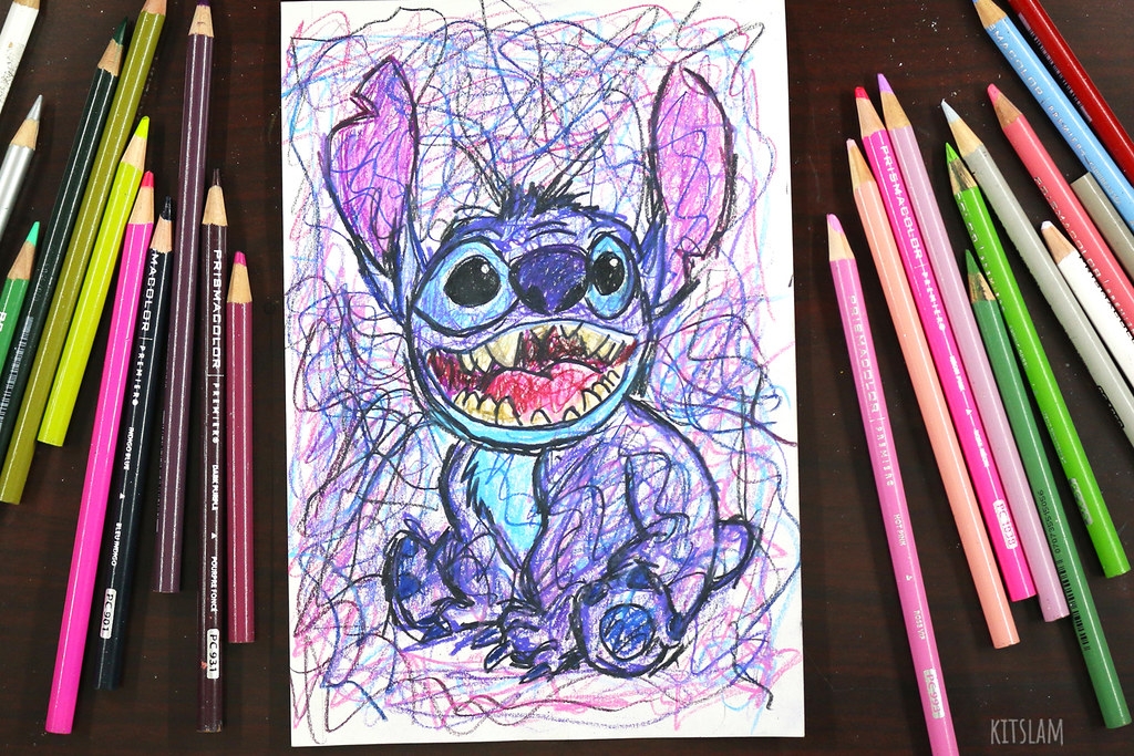 Scribble Drawing of Stitch