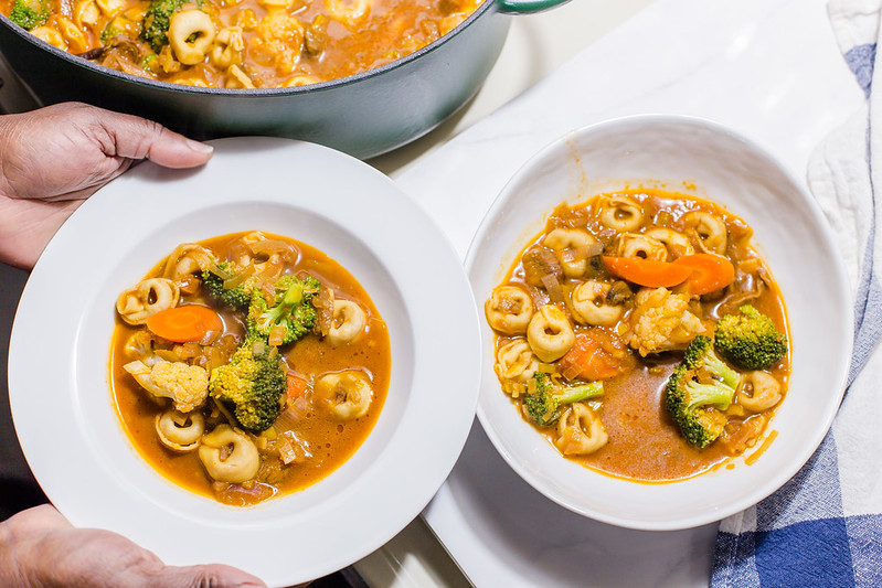 Tortellini and Vegetable Soup