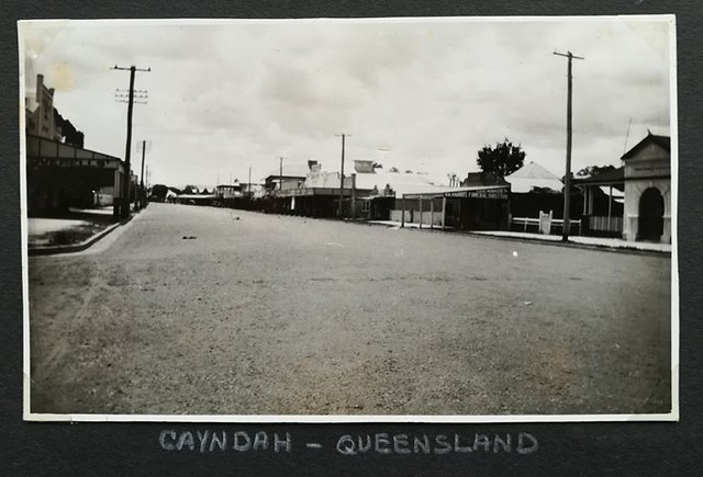 Street in Gayndah, Qld - 1937