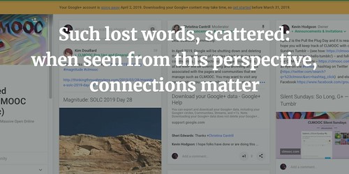 Haiku Eulogy for CLMOOC G+