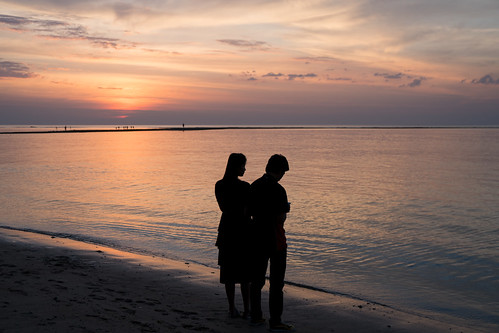 smartphone love younglove beach sea sunset sundown thailand phuket andaman people menschen phangnga sel1670z outside