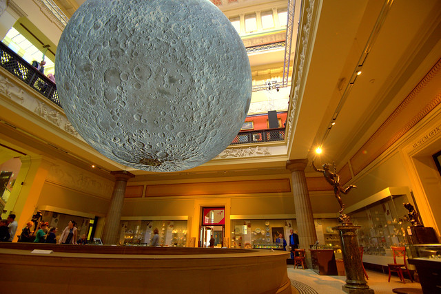 Last days of the Moon at the Harris Museum, Preston