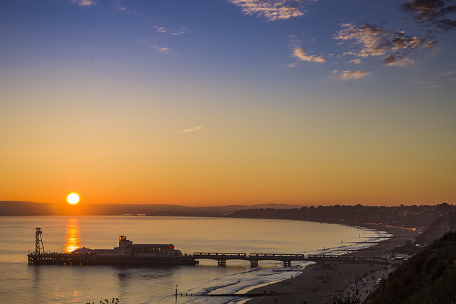 Bournemouth pier sunset