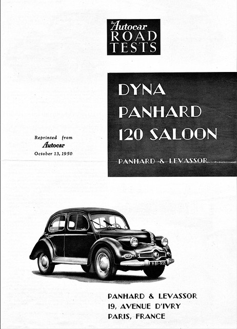 1950 Dyna Panhard 120 Saloon