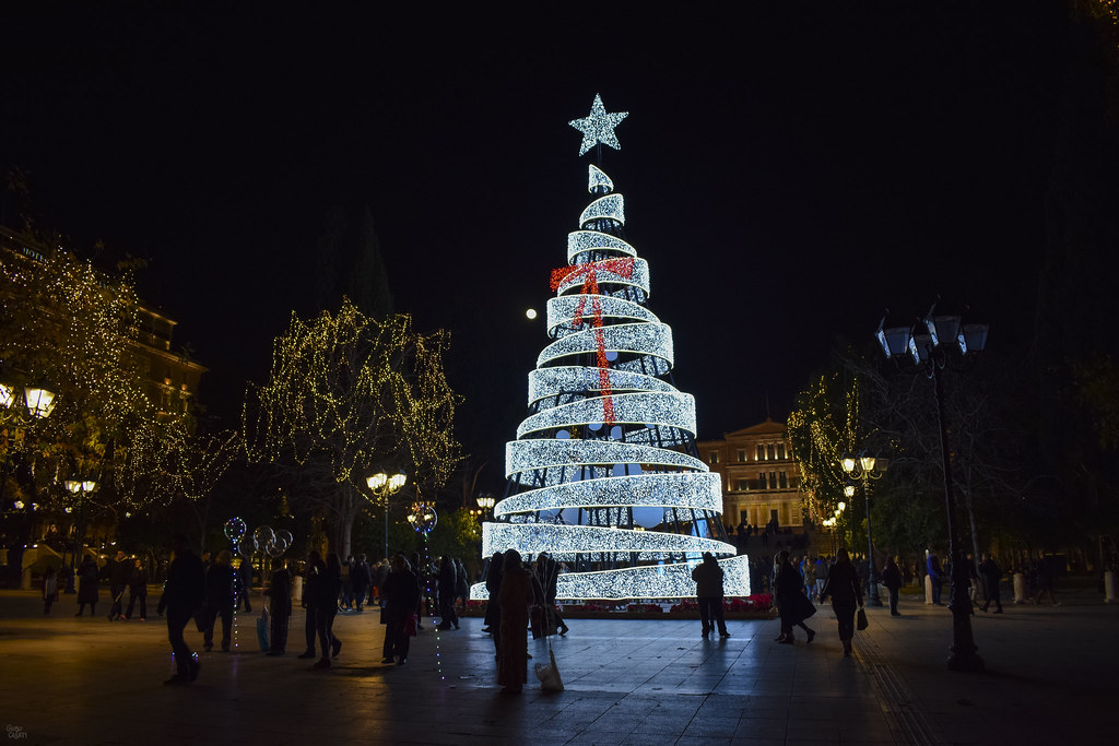 Christmas tree in Syntagma square