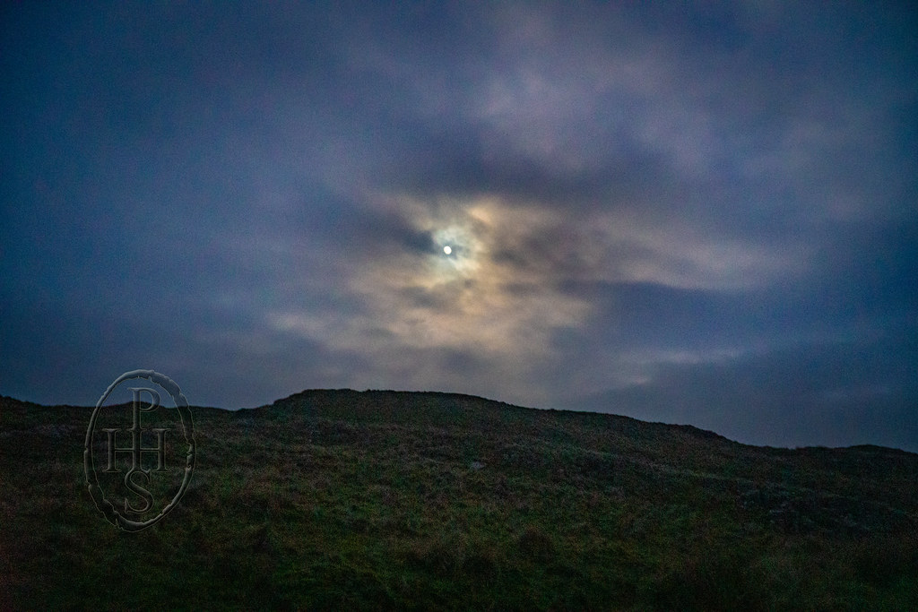 Moon Over Moorland Holding Hadrian’s Wall 4 of 4