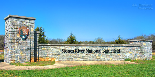 Stones River National Battlefield sign - Murfreesboro, Tennessee