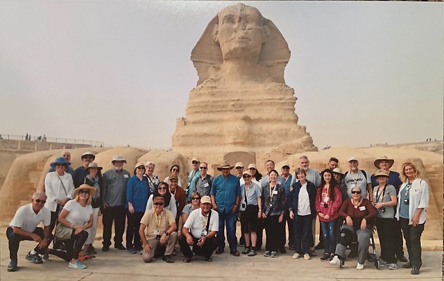 The Great Sphinx, Giza Plateau Complex, Egypt : Group photo with Dr. Hawass