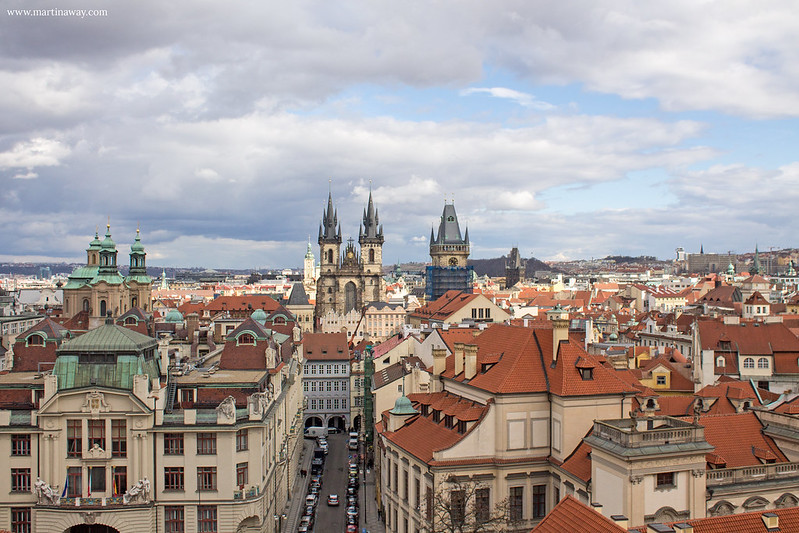 Praga vista dal Klementinum, Staré Město