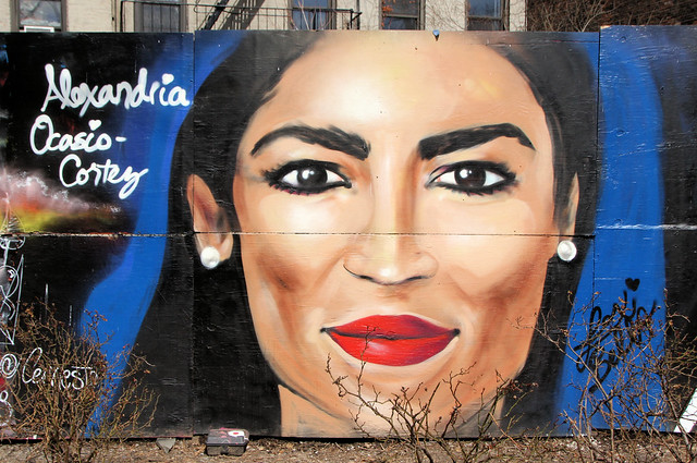Alexandria Ocasio-Cortez . East village mural. Lexi Bella