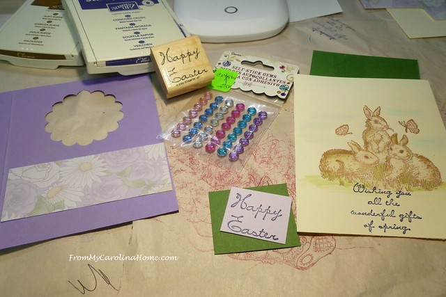 Stamping Fun with Easter Cards at FromMyCarolinaHome.com