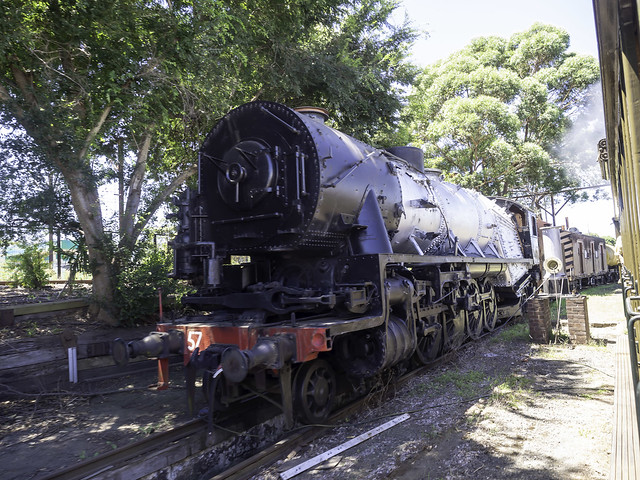 Heritage Listed D57 Class Steam Loco seen here at Valley Heights Locomotive Depot Heritage Museum - see below