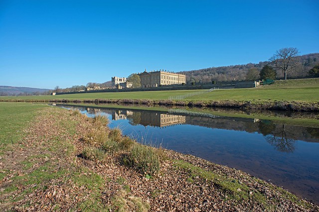 Chatsworth House and the River Derwent