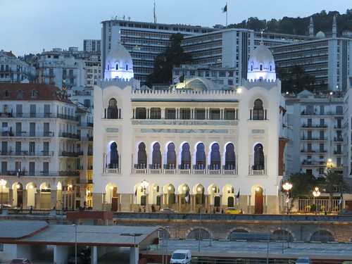 architecture dusk wilaya urban algiers algeria