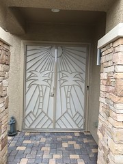 Double Palm French Door