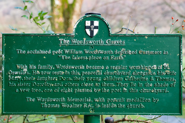 The Wordsworth Graves The acclaimed poet William Wordsworth described Grasmere as 
