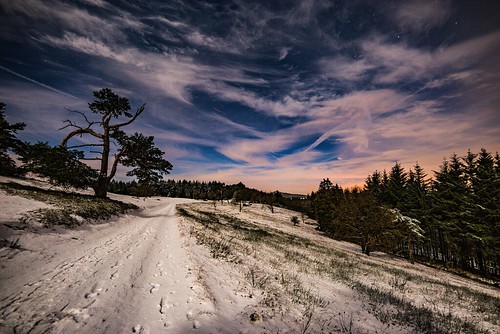 longexposure snow nachtfotografie deutschland eifel germany