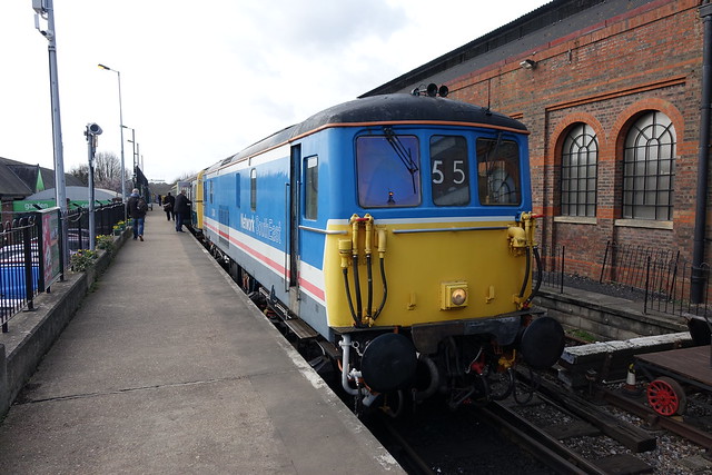 73140 stands at tunbridge wells west on the spa valley railway.