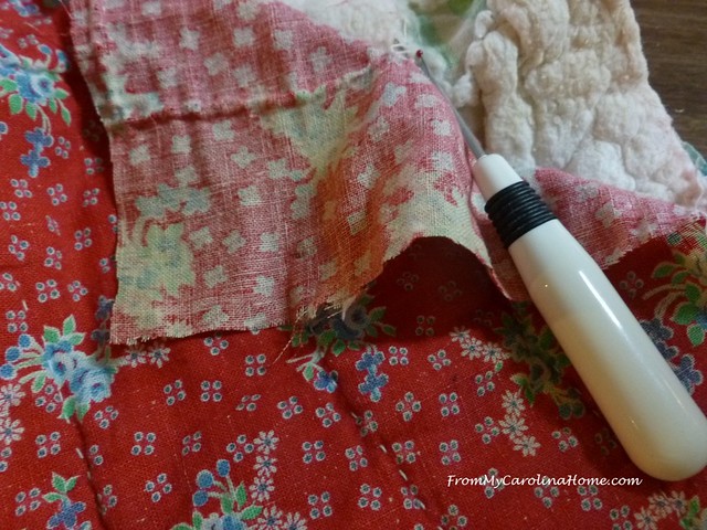Quilt Repair at FromMyCarolinaHome.com