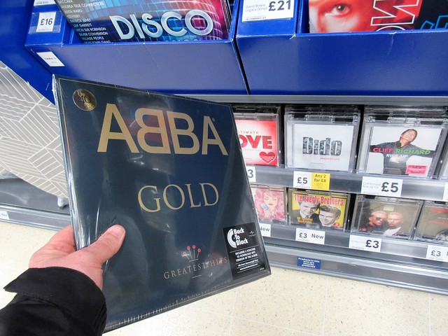 Tesco Extra Supermarket Corby Abba Gold phonograph record vinyl