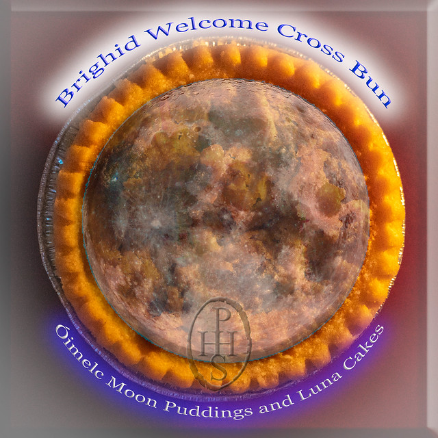 Brighid Welcome Cross Bun Óimelc Moon Puddings and Luna Cakes Full Moon