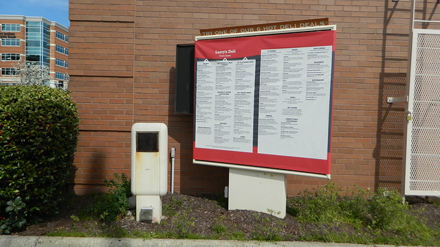 Larry's Deli drive-thru menu (closed) - a photo on Flickriver