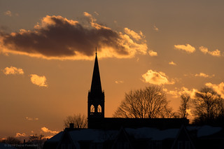 Sunset over Faith Lutheran Church