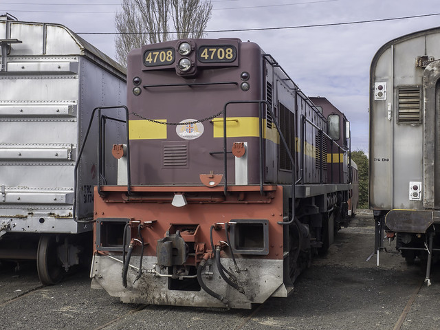 Preserved Locomotive 4708 owned and operated by LVR Lachlan Valley Railway - see below