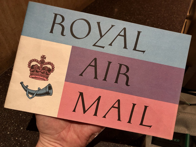 Royal Air Mail - GPO booklet, 1964 designed by London Typographical Designers Ltd.