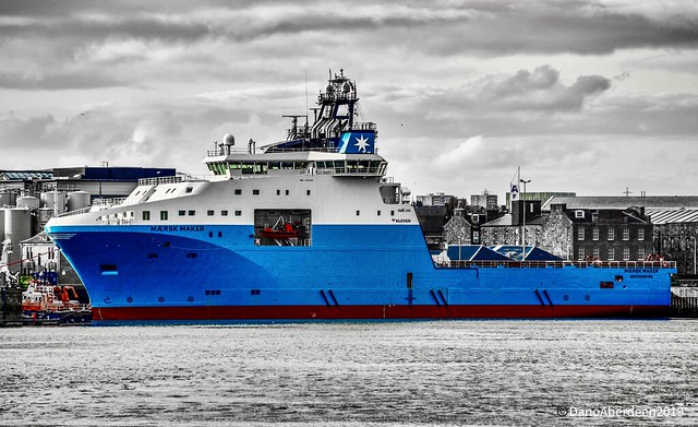 Maersk Maker - Aberdeen Harbour Scotland - 30/03/2019
