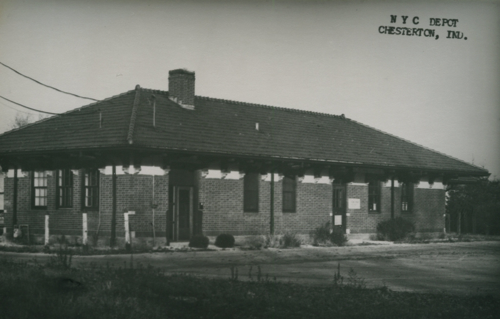 New York Central Railroad Depot, circa 1965 - Chesterton, Indiana