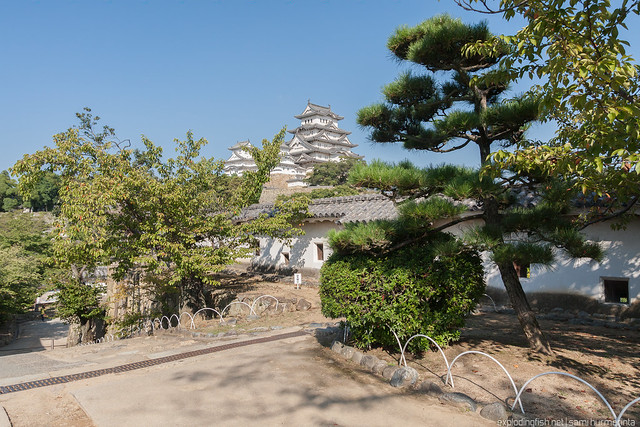 A view of Himeji Castle from Southwest