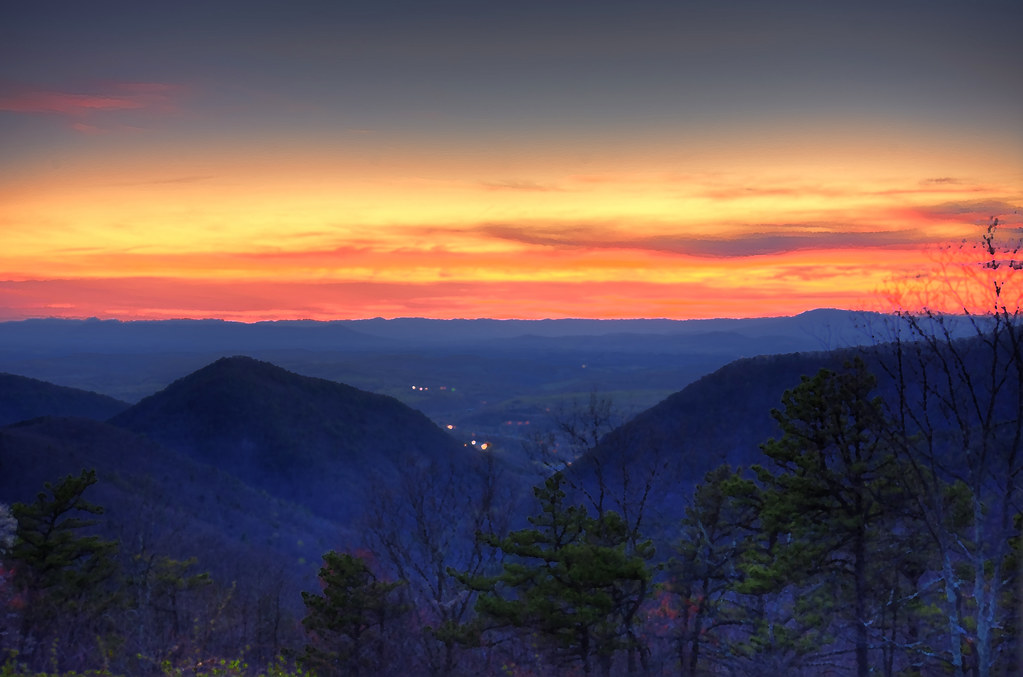 Sun Blue Ridge Blue Ridge Mountains sunset (paint filter) | fineartamerica.… | Flickr