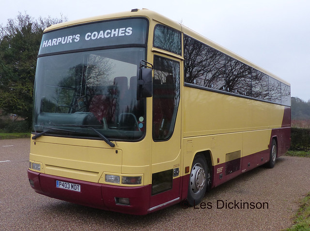 P403 MDT, Volvo, Plaxton, Harpur's Coaches, Claribel, P1140424 - Crop