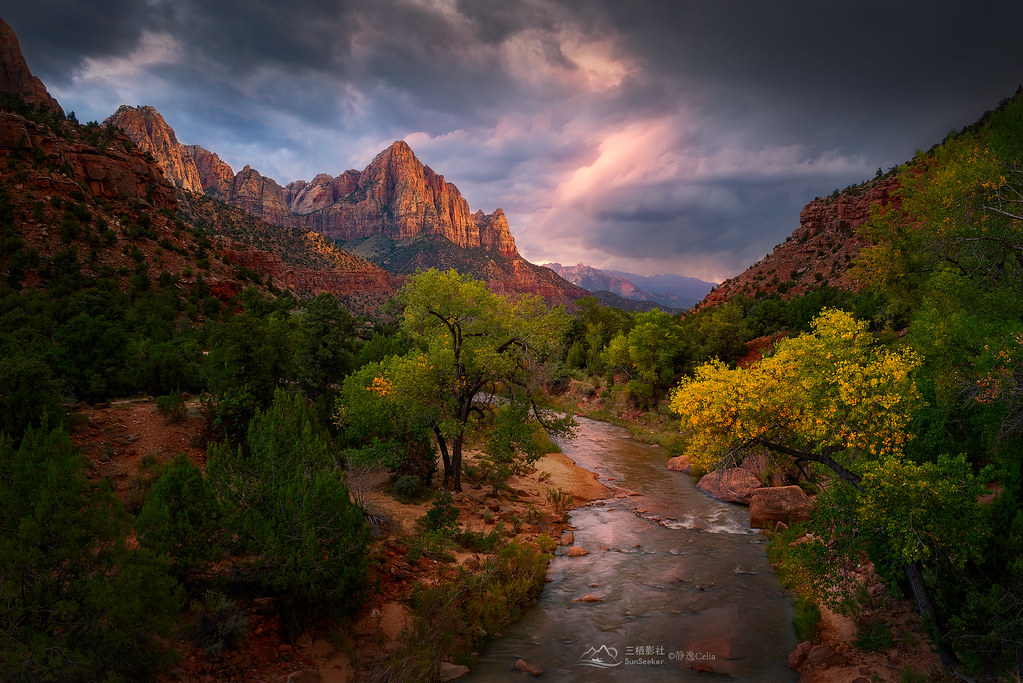 Postcards Shot of Zion National Park