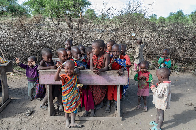 Maasai Village Children