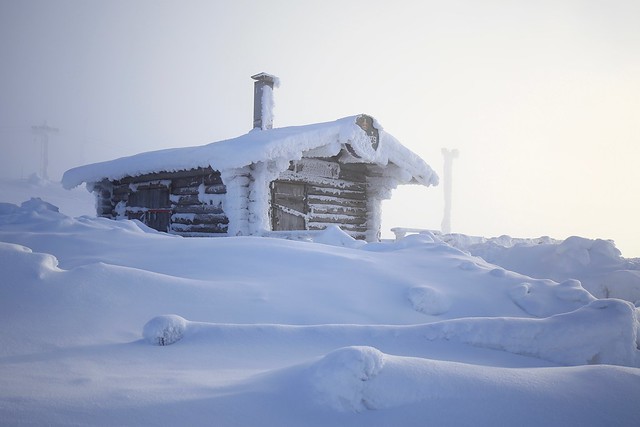 Probably the Coldest Hut in Lapland