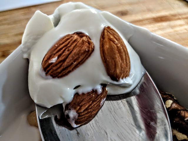 almonds and yoghurt  == .  IMG_20190223_145407